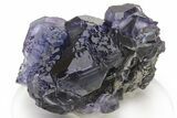 Purple Cube-Dodecahedron Fluorite Cluster - China #226159-1